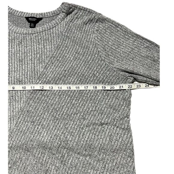 XXL Gray Knit Sweater, Simply Vera - Picture 7 of 8